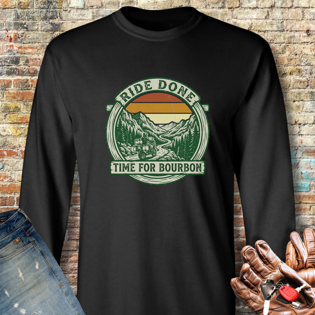 Ride Done Long Sleeve T-Shirt - Black