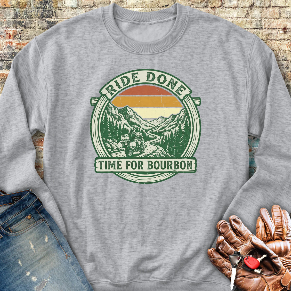 Ride Done Sweatshirt - Sport Grey