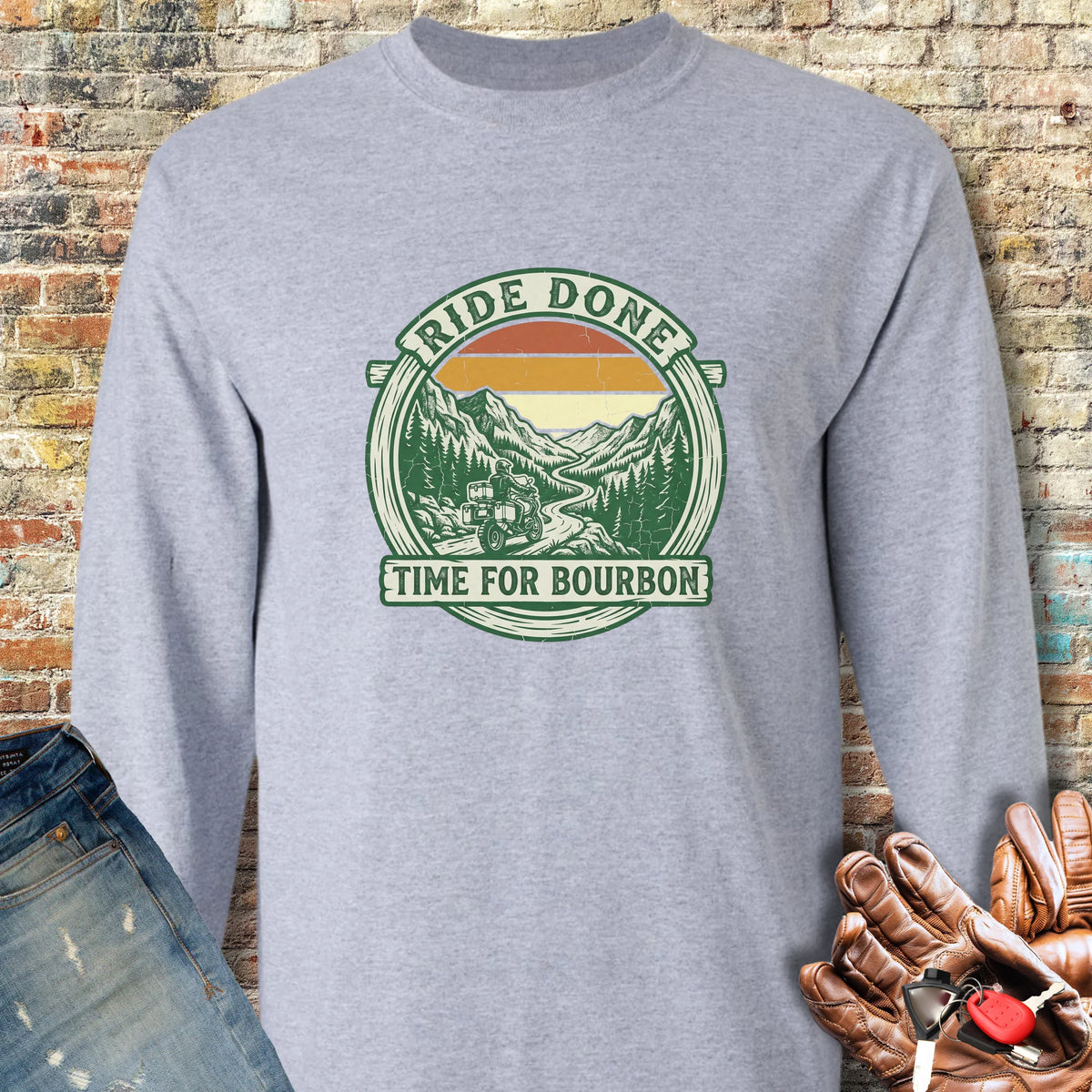 Ride Done Long Sleeve T-Shirt - Sport Grey