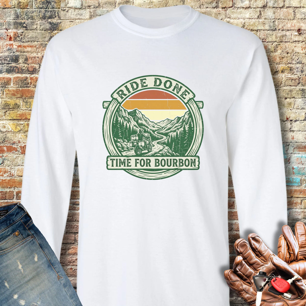 Ride Done Long Sleeve T-Shirt - White