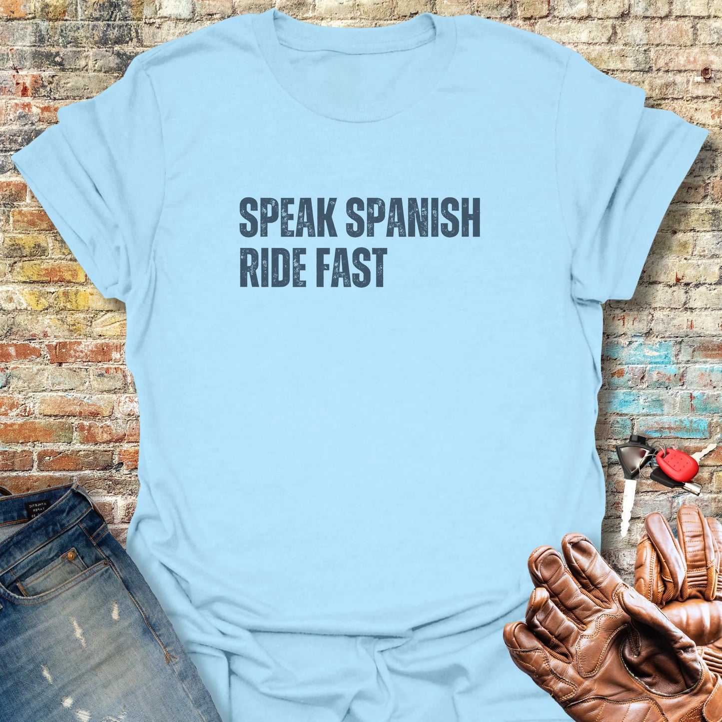 Ride Fast T-Shirt - Light Blue