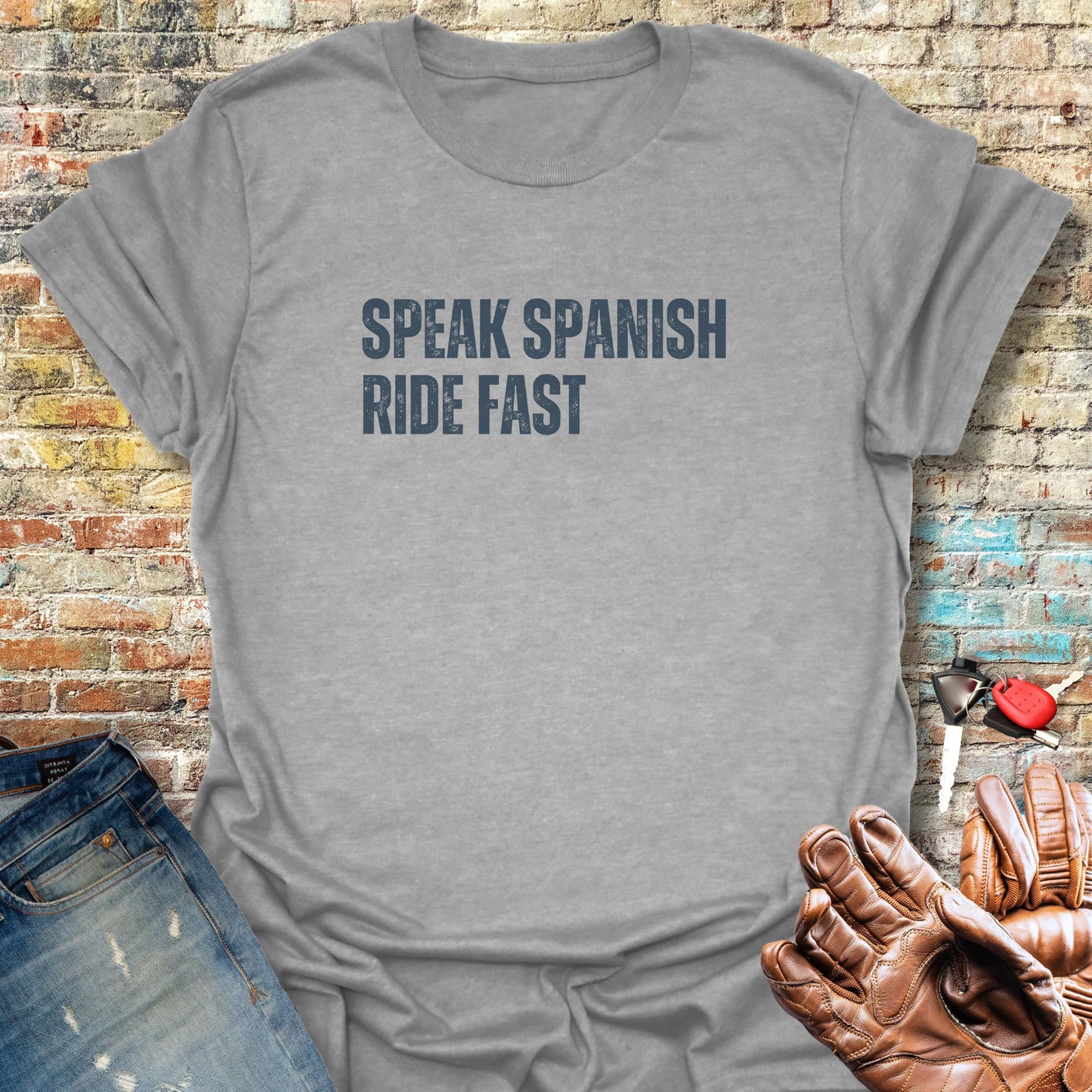 Ride Fast T-Shirt - Sport Grey