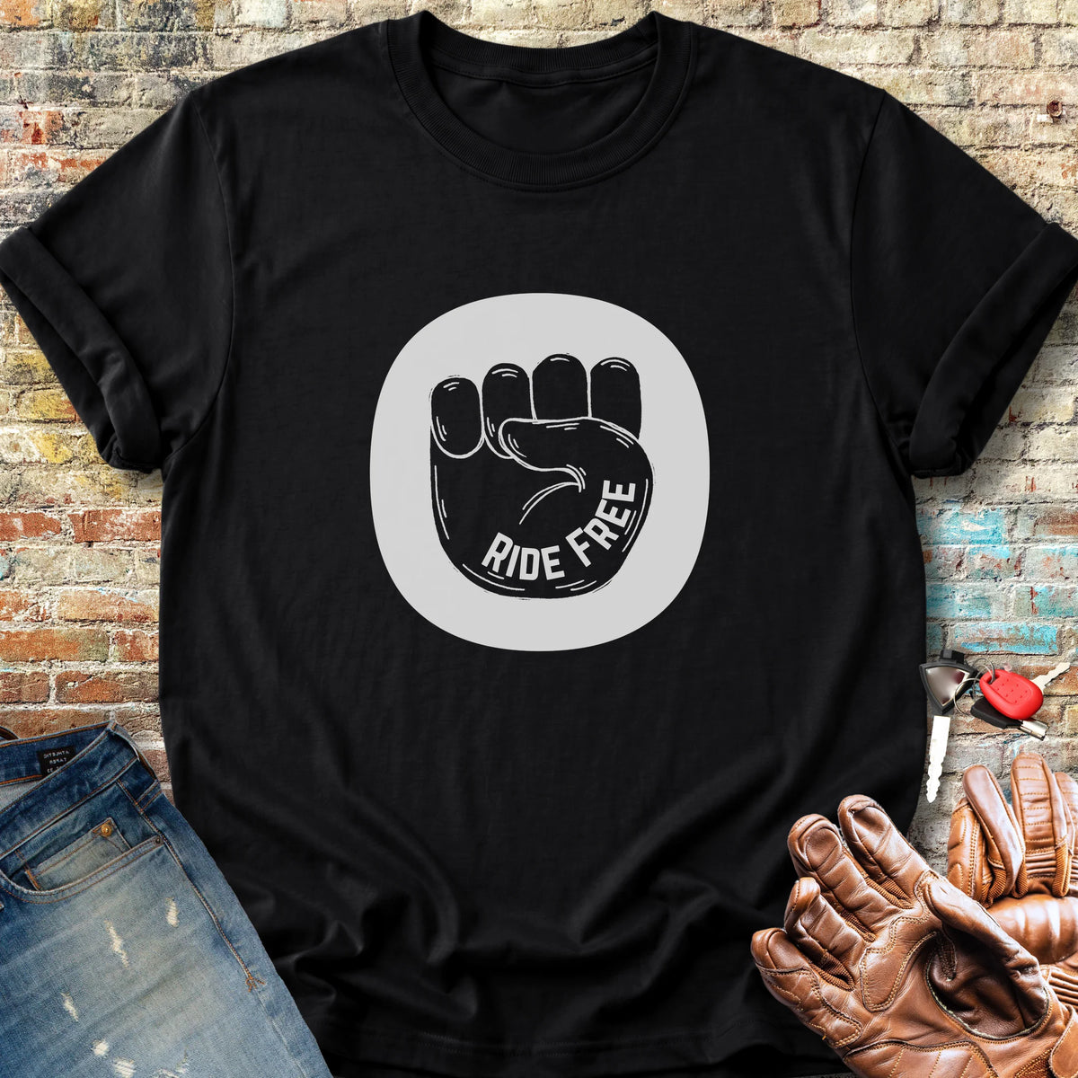 Ride Free Badge Classic T-Shirt - Black