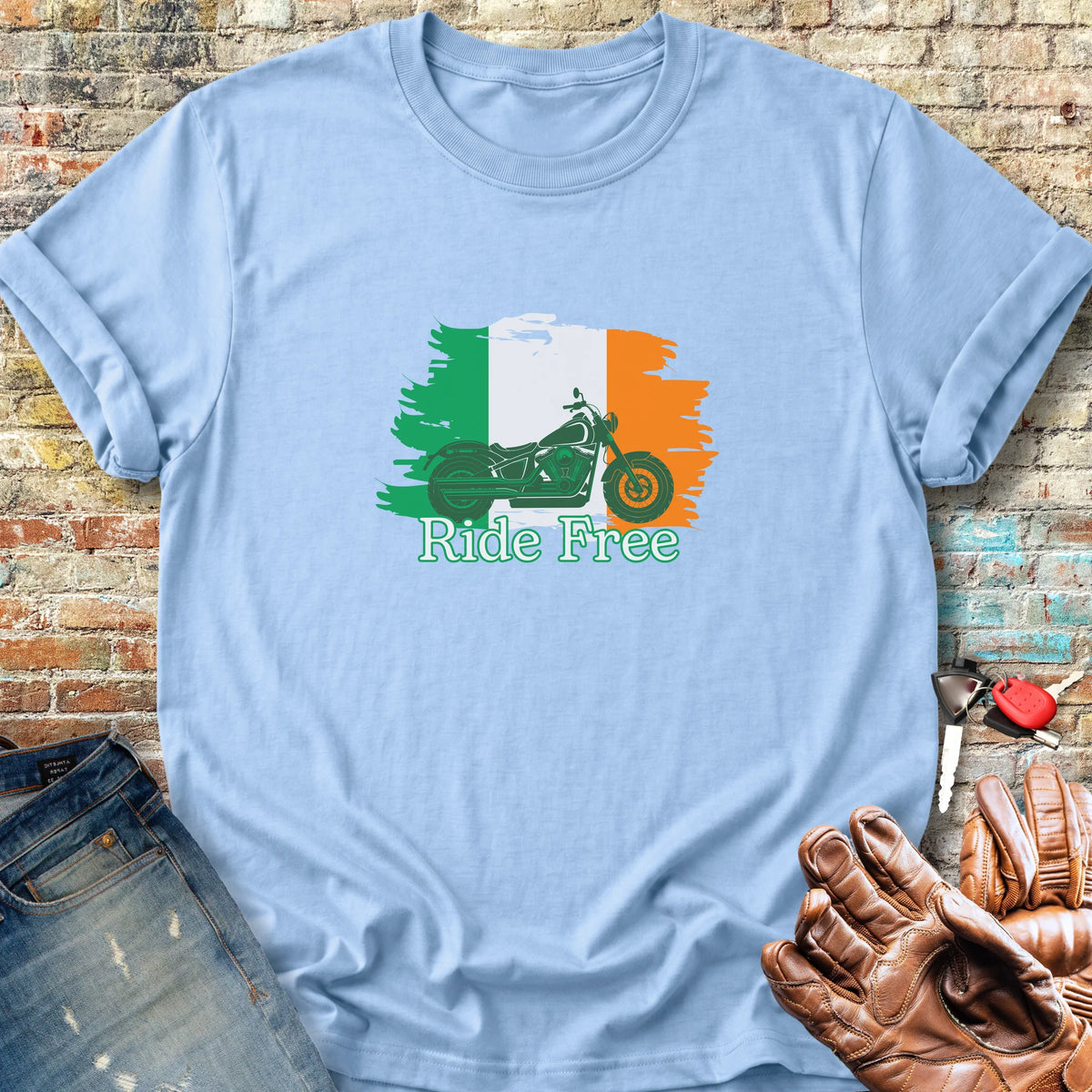 Ride Free (Ireland) Classic T-Shirt - Light Blue