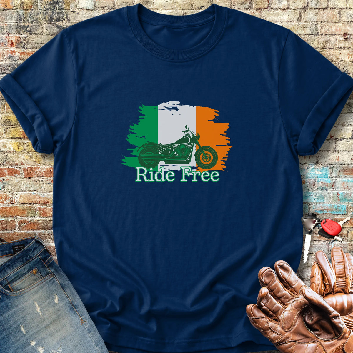 Ride Free (Ireland) Classic T-Shirt - Navy