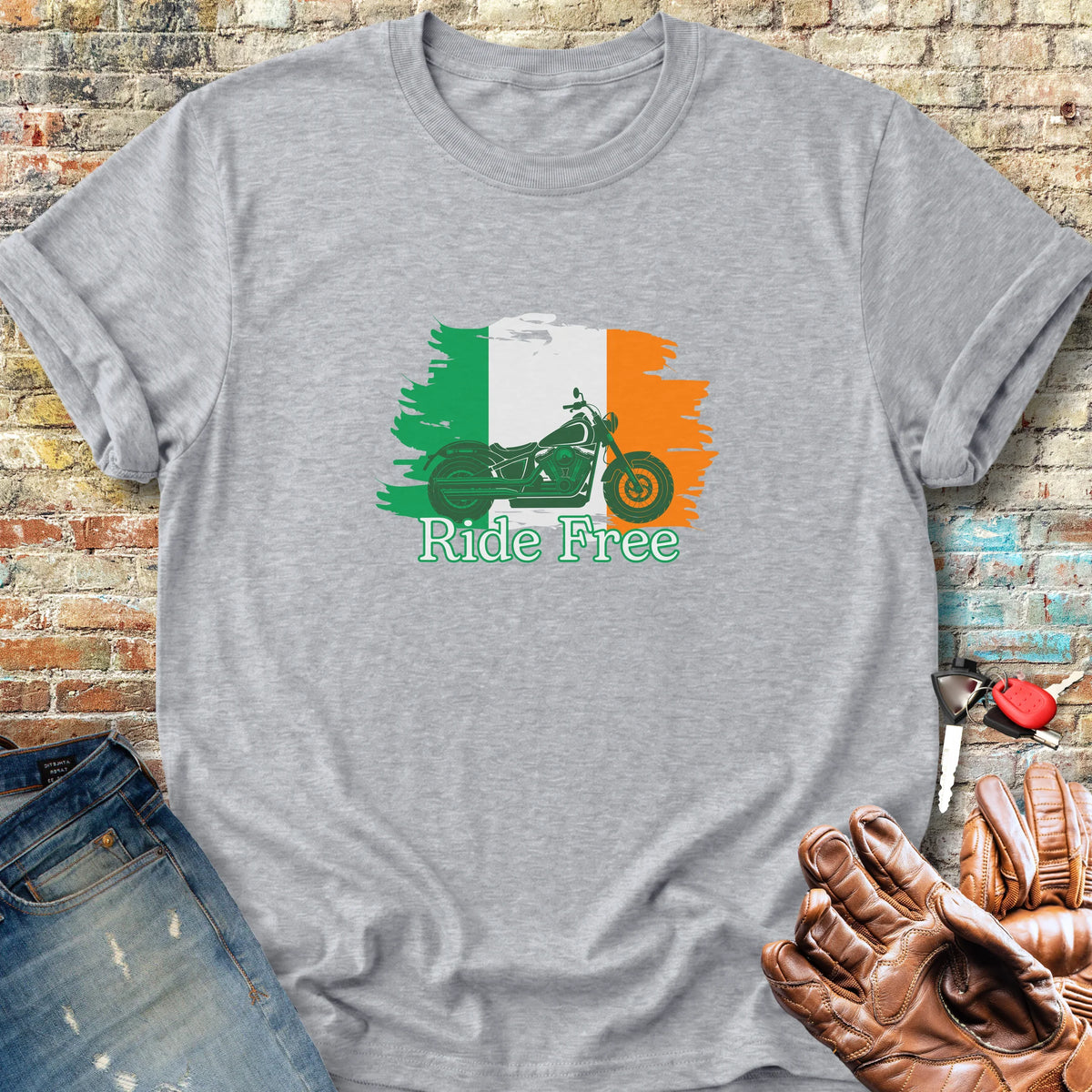 Ride Free (Ireland) Classic T-Shirt - Sport Grey