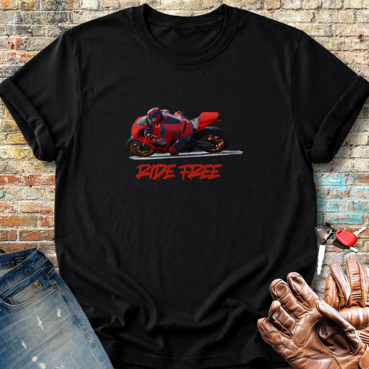Ride Free (Road) Classic T-Shirt - Black