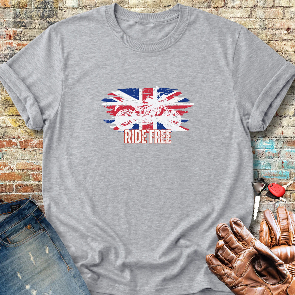 Ride Free (UK) Classic T-Shirt - Sport Grey