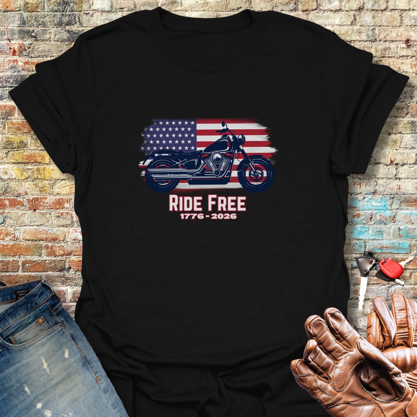 Ride Free USA - 250th T-Shirt - Black