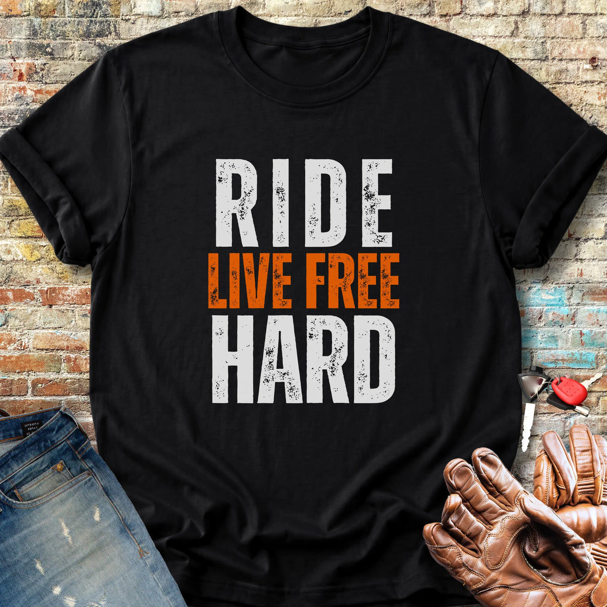 Ride Hard Classic T-Shirt - Black