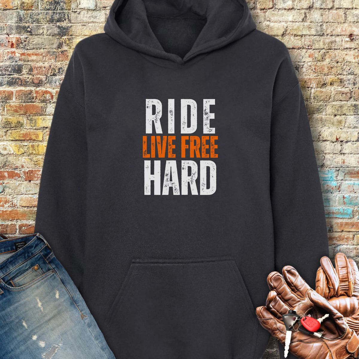 Ride Hard Hoodie - Black