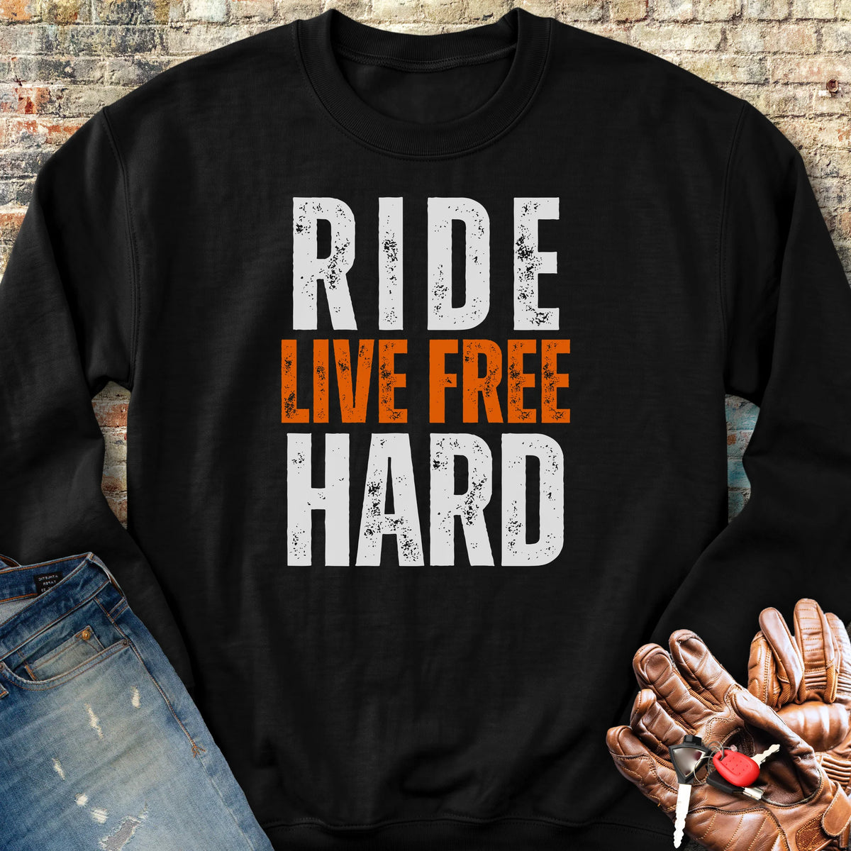 Ride Hard Sweatshirt - Black