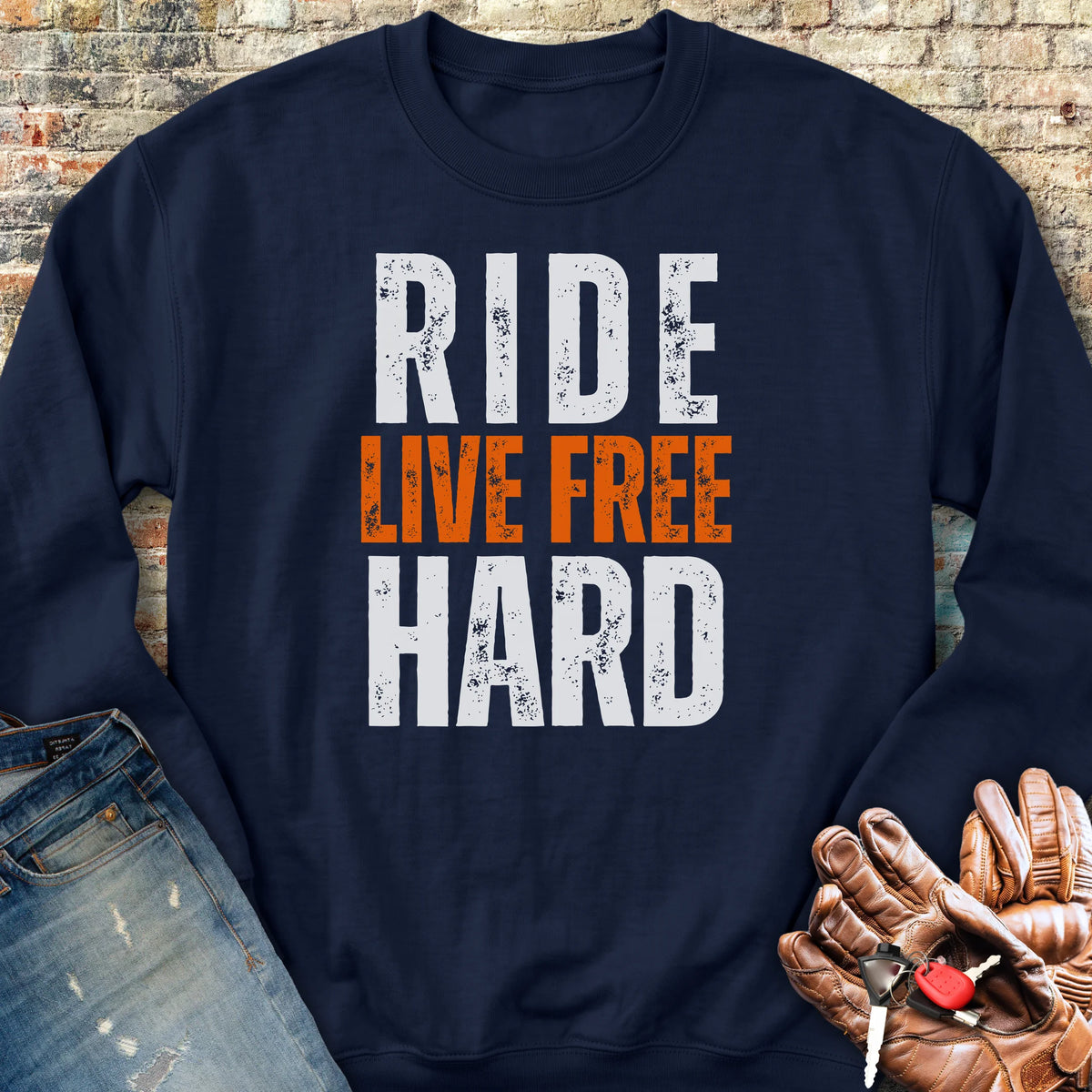 Ride Hard Sweatshirt - Navy