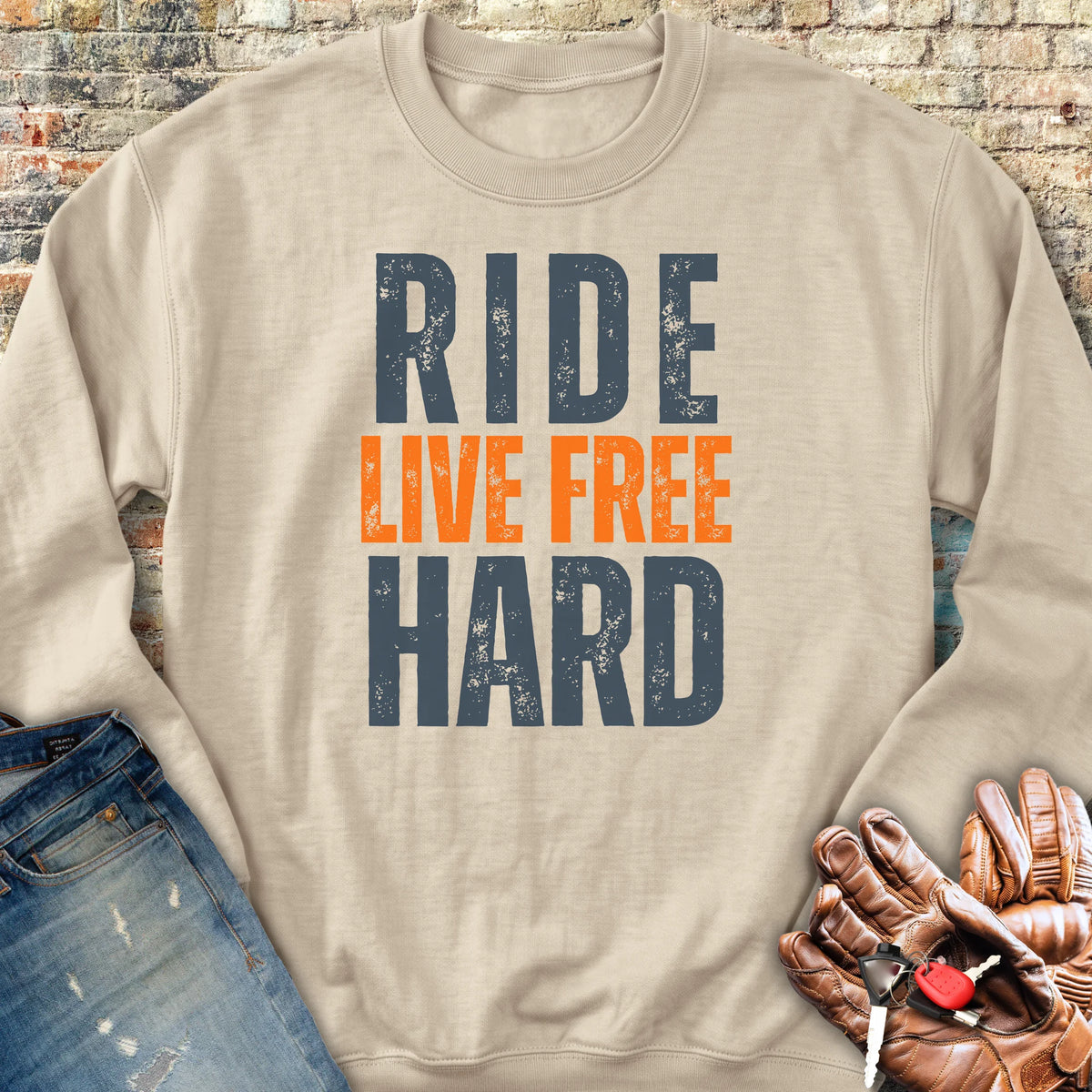 Ride Hard Sweatshirt - Sand
