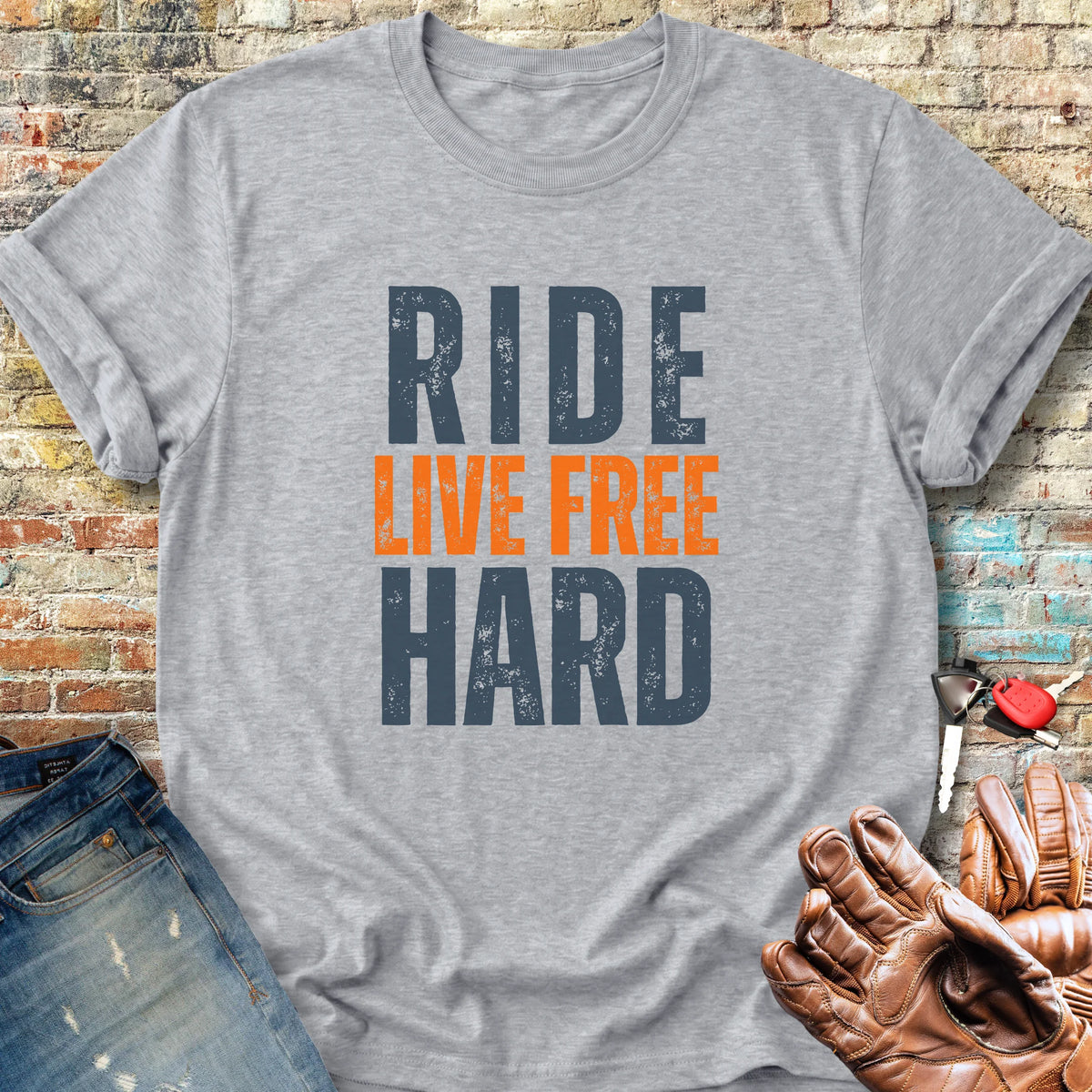 Ride Hard Classic T-Shirt - Sport Grey