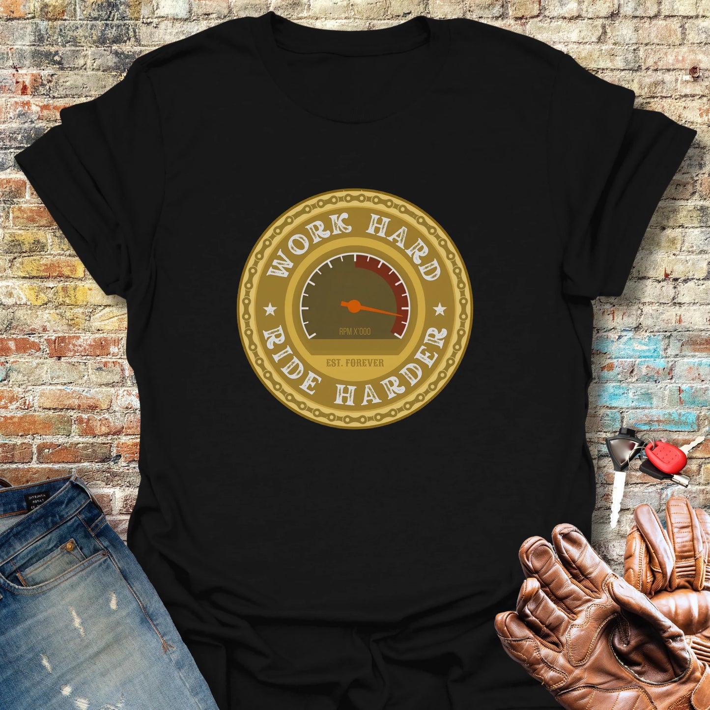 Ride Harder T-Shirt - Black