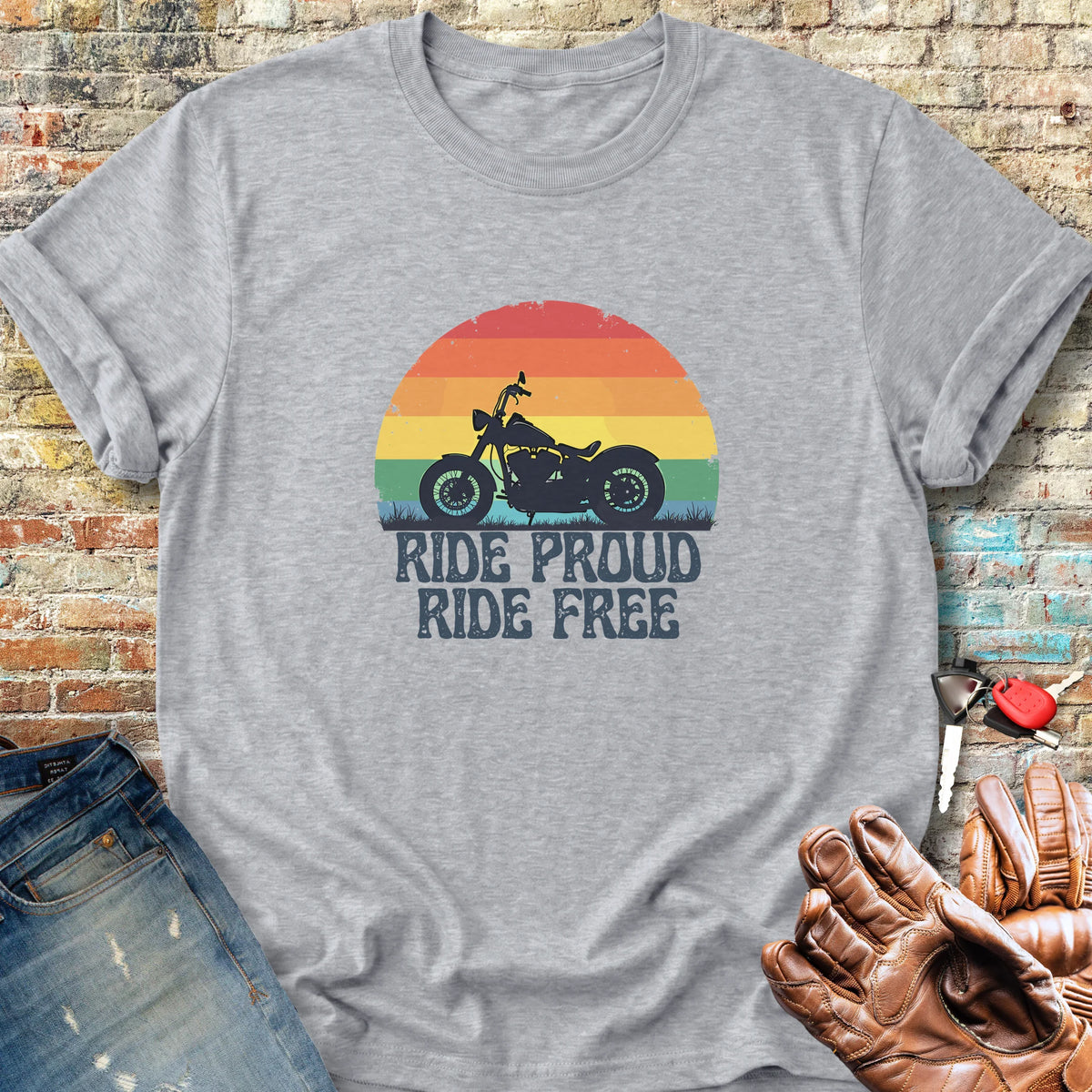 Ride Proud Classic T-Shirt - Sport Grey