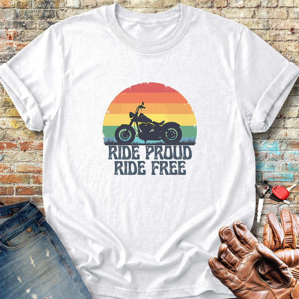 Ride Proud Classic T-Shirt - White