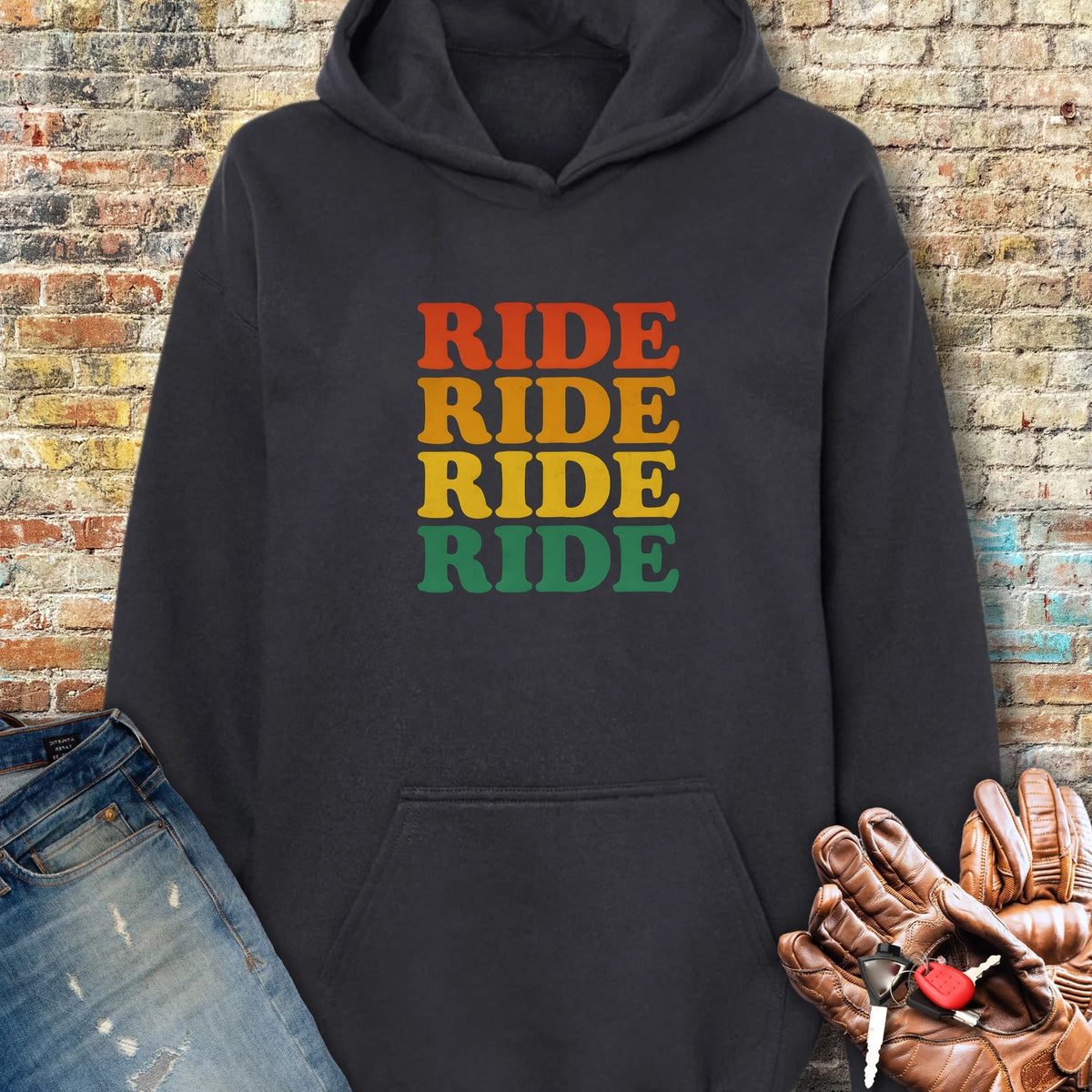 Ride Ride Ride Hoodie - Black