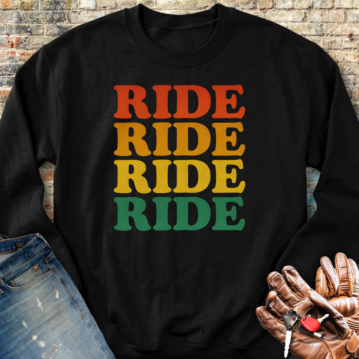 Ride Ride Ride Sweatshirt - Black
