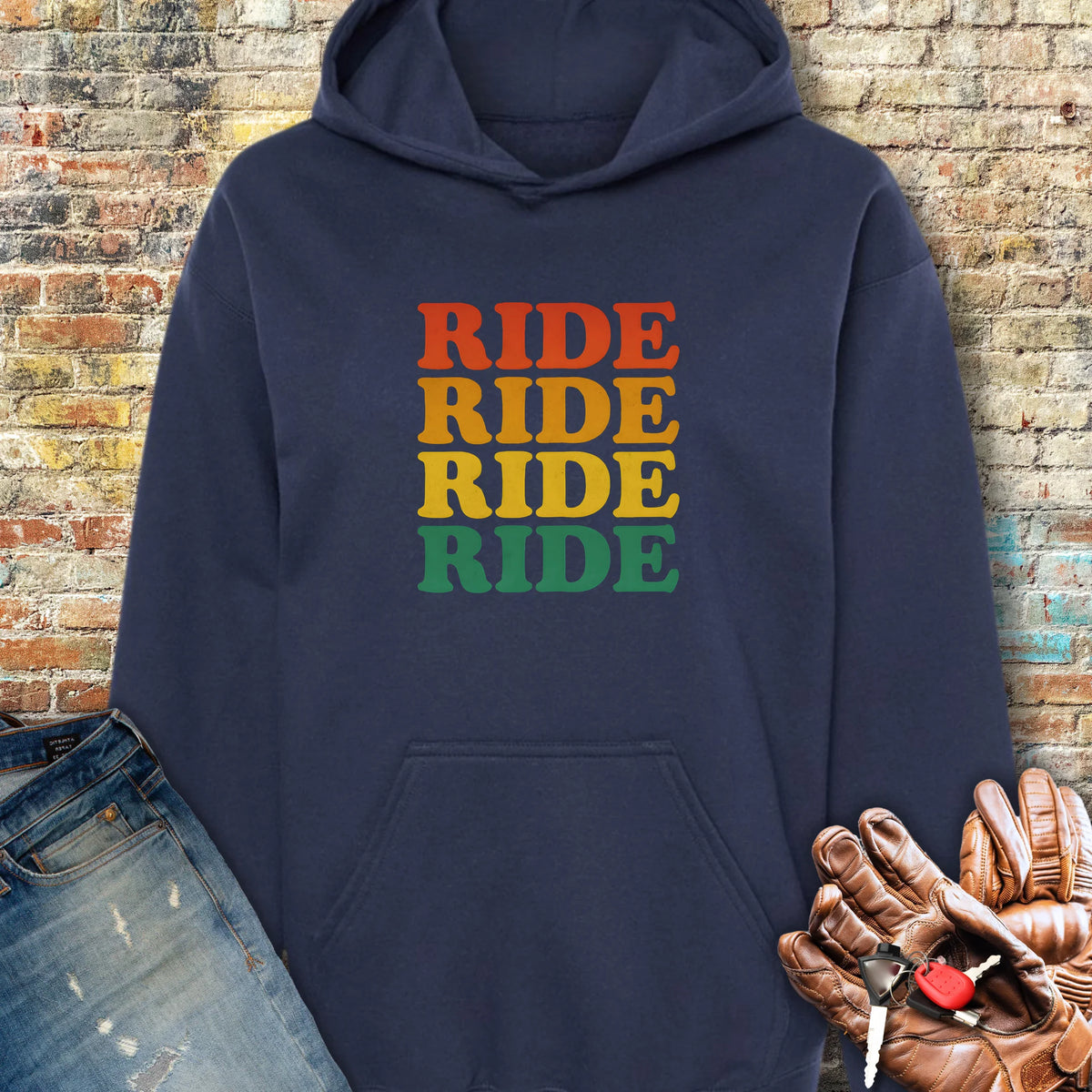 Ride Ride Ride Hoodie - Navy