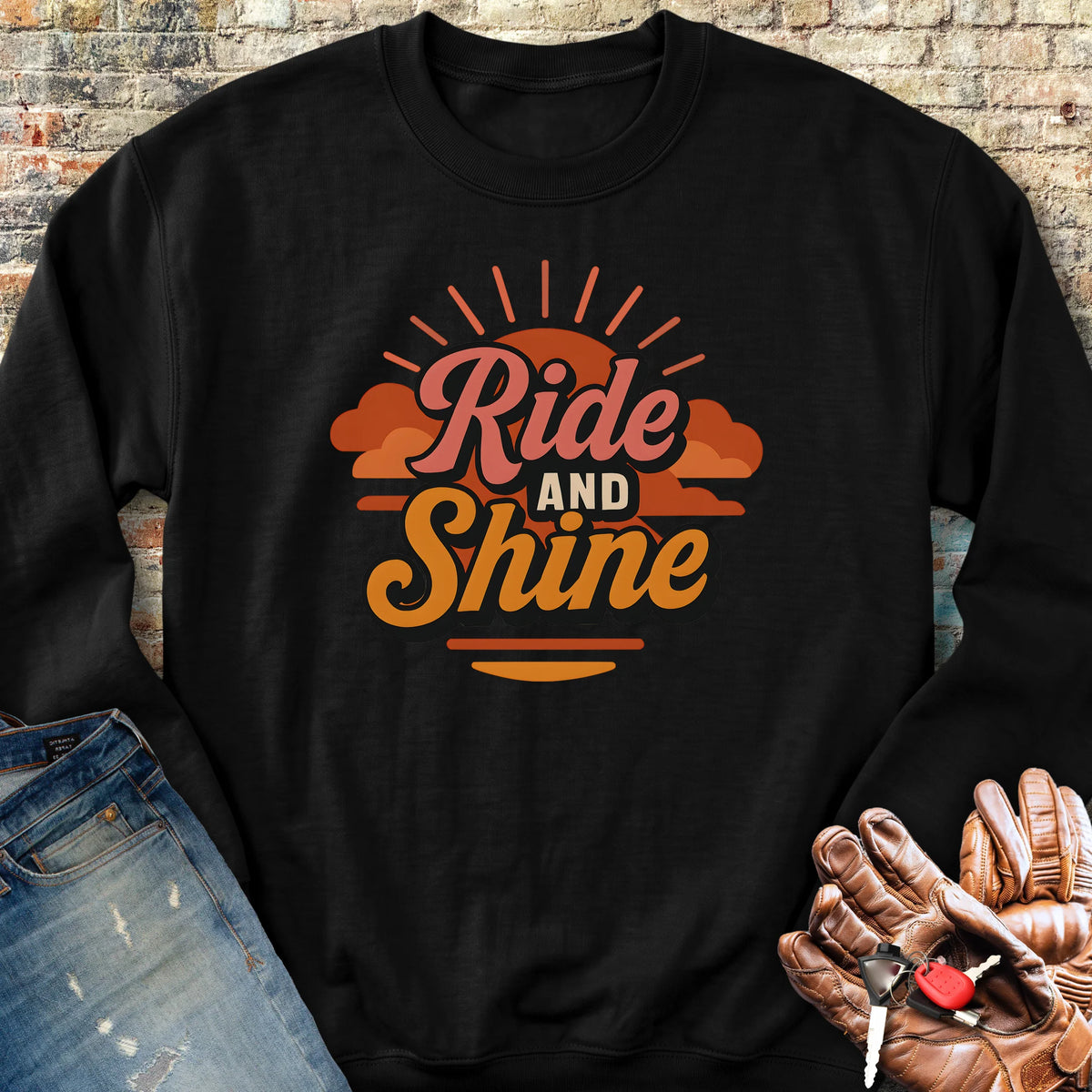 Ride & Shine Sweatshirt - Black