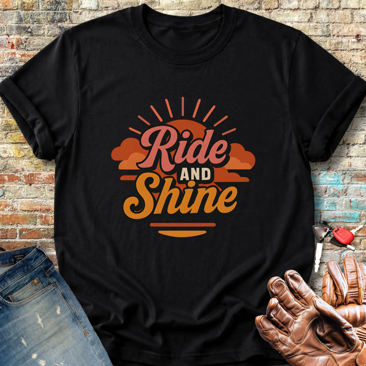 Ride & Shine Classic T-Shirt - Black