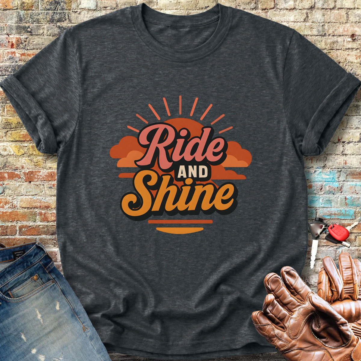 Ride & Shine Classic T-Shirt - Dark Heather
