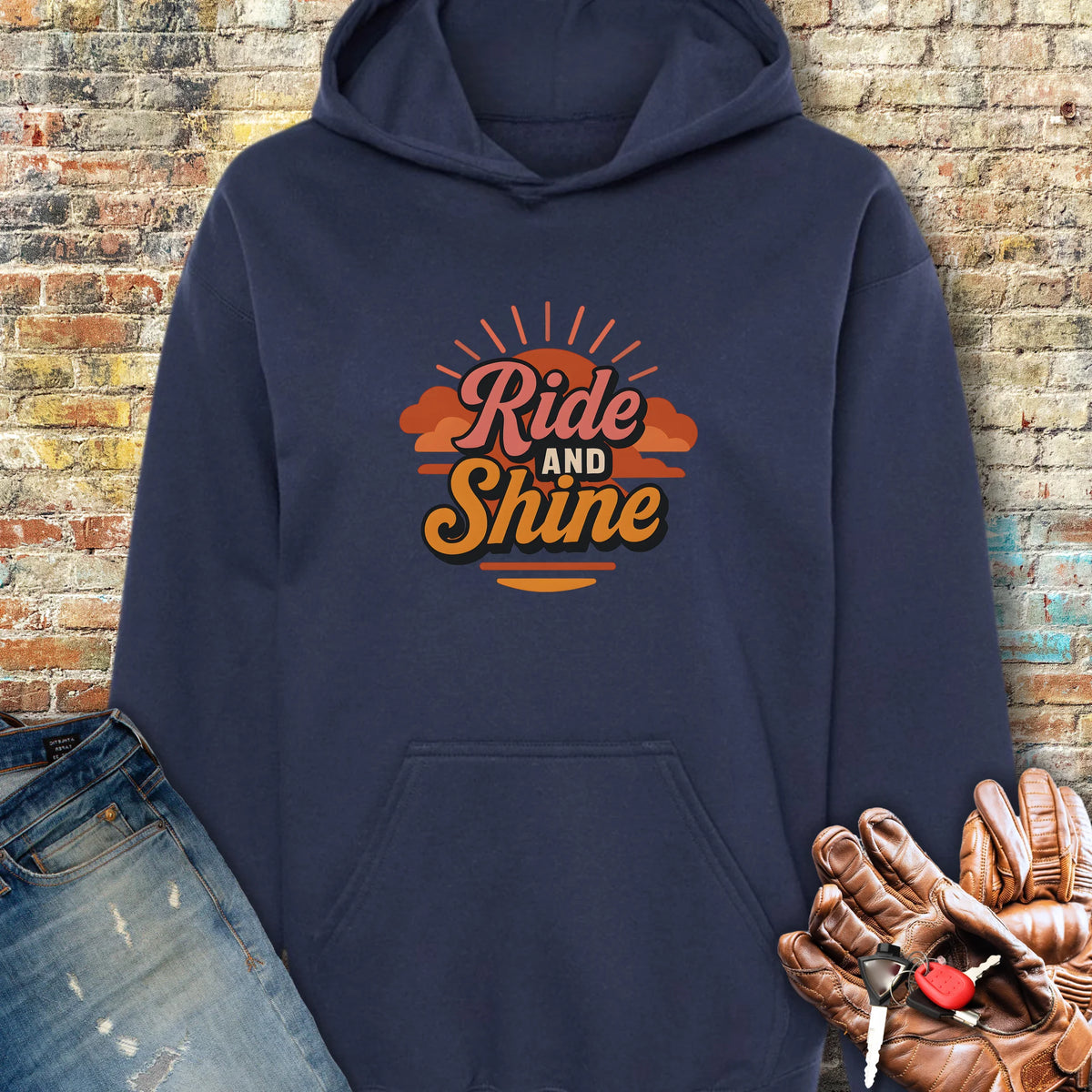Ride & Shine Hoodie - Navy