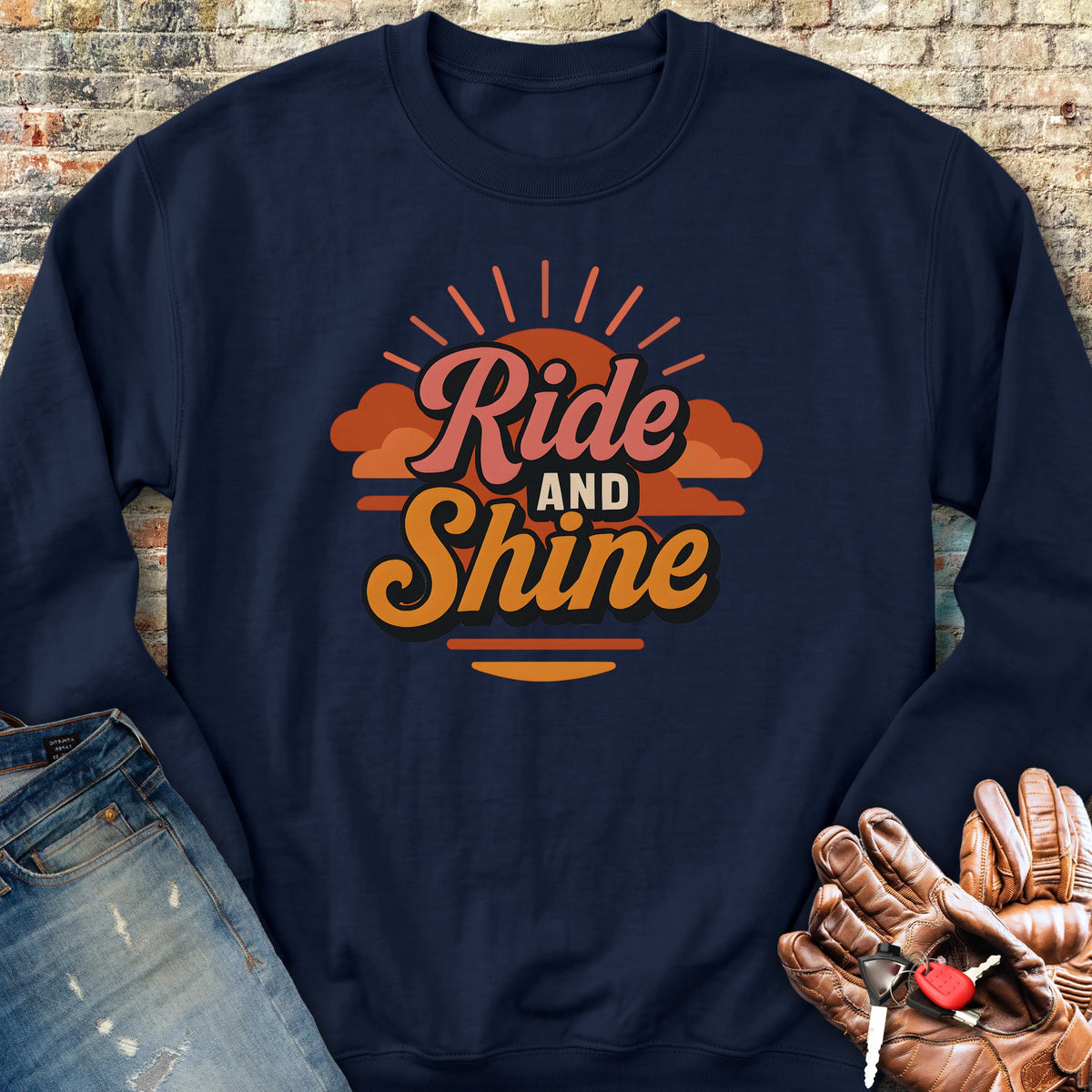 Ride & Shine Sweatshirt - Navy