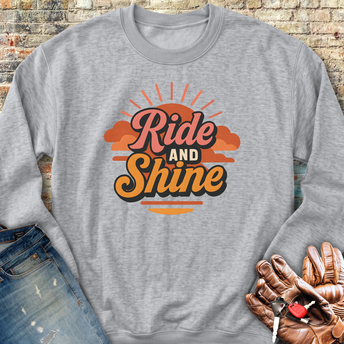 Ride & Shine Sweatshirt - Sport Grey