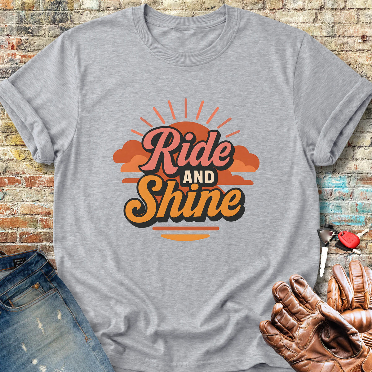 Ride & Shine Classic T-Shirt - Sport Grey