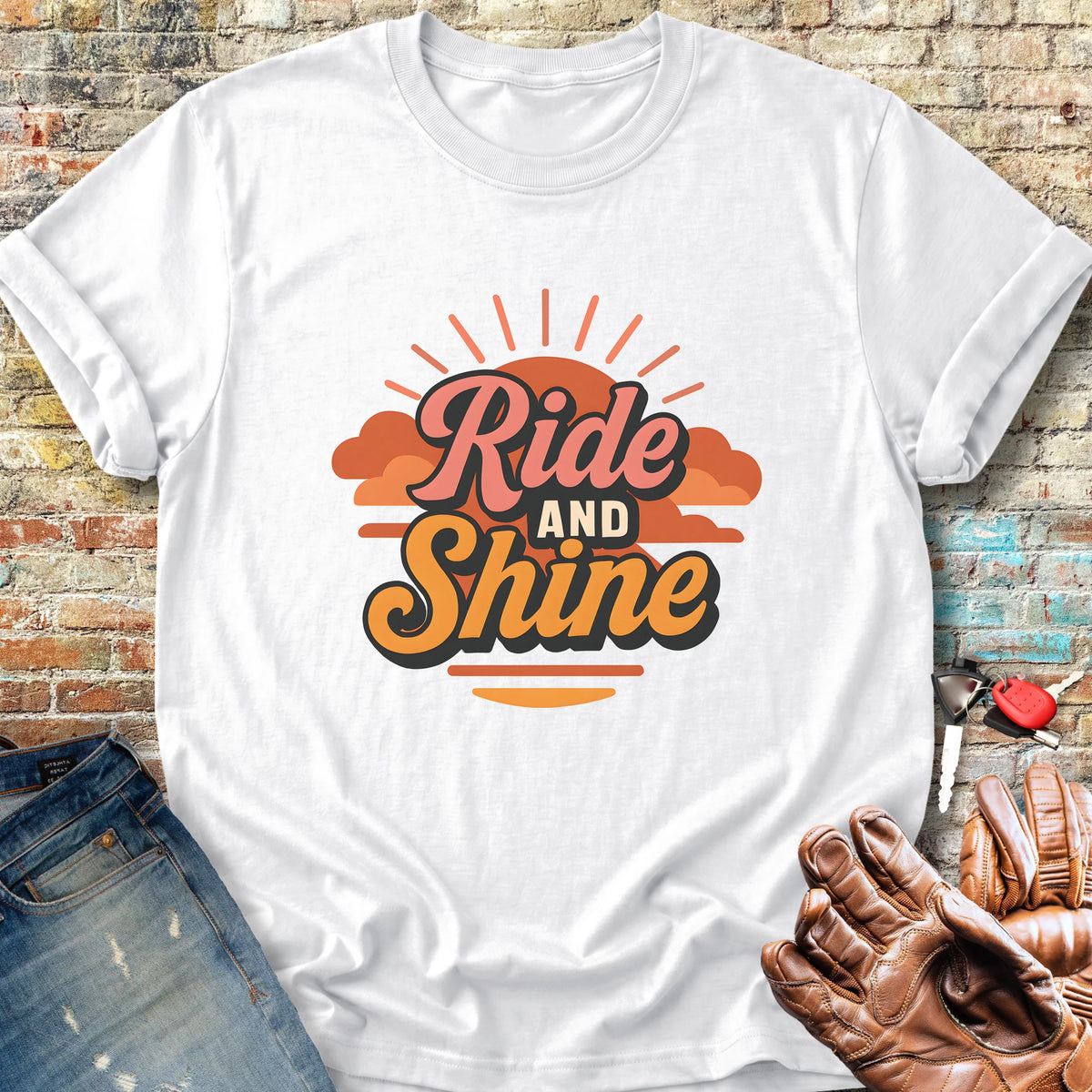 Ride & Shine Classic T-Shirt - White