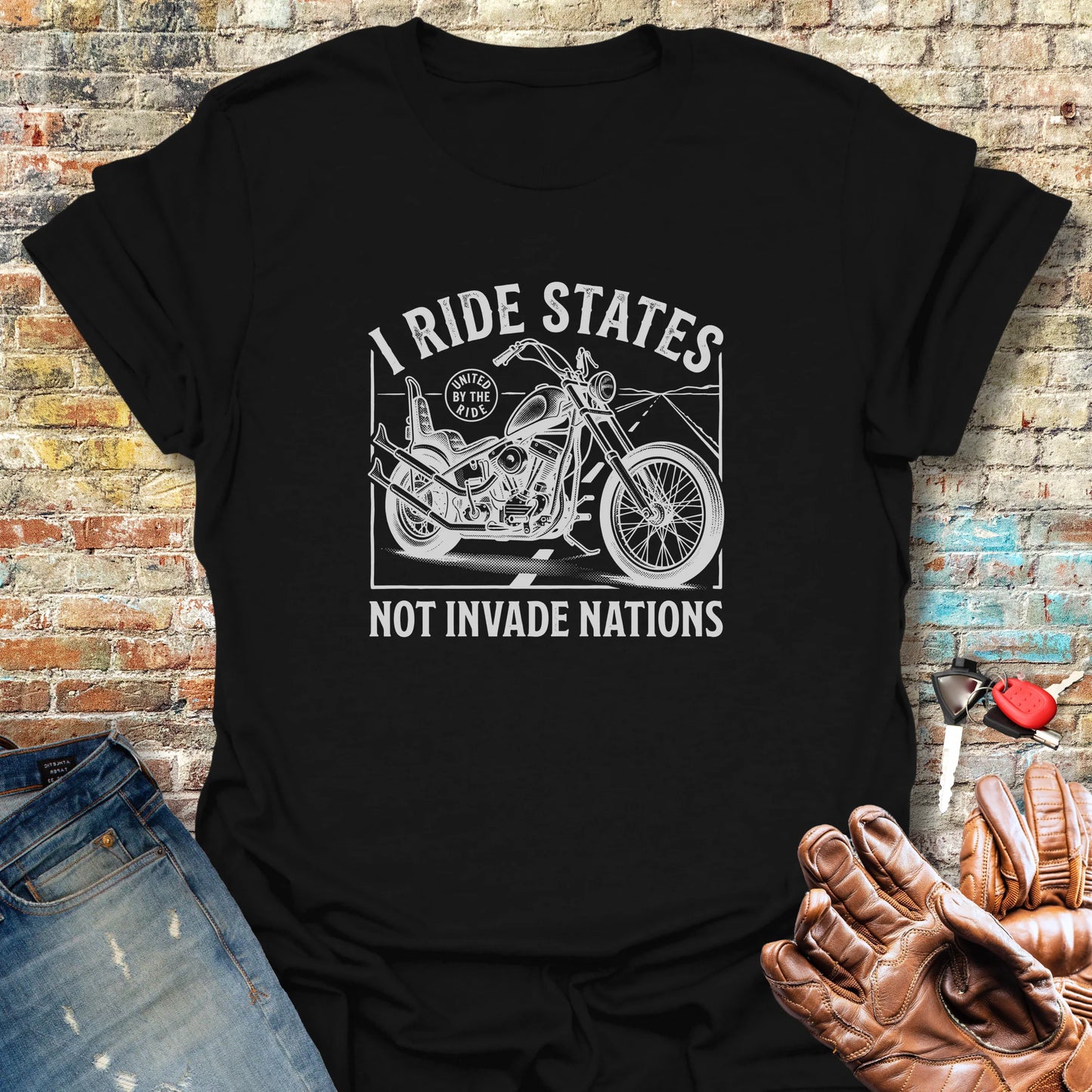 Ride States T-Shirt - Black