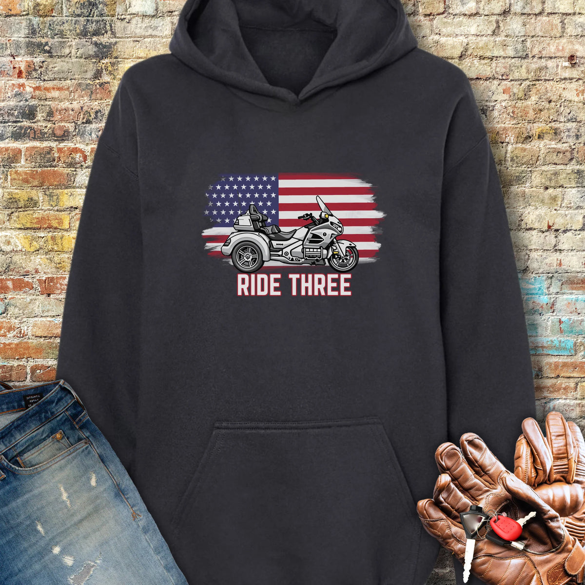 Ride Three Hoodie - Black
