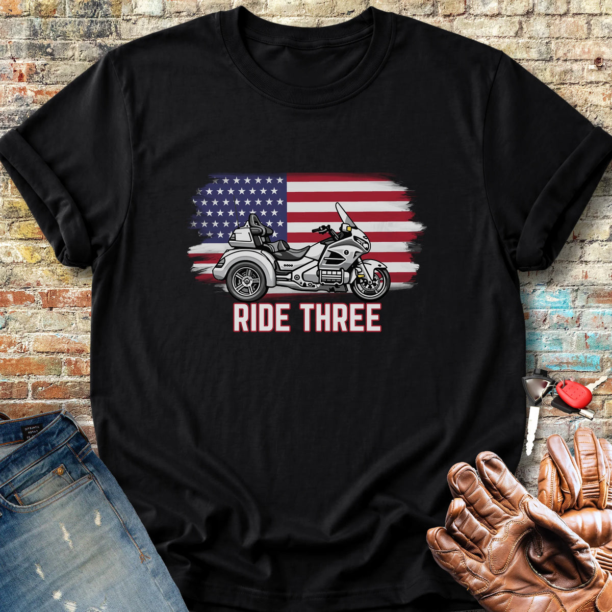 Ride Three Classic T-Shirt - Black