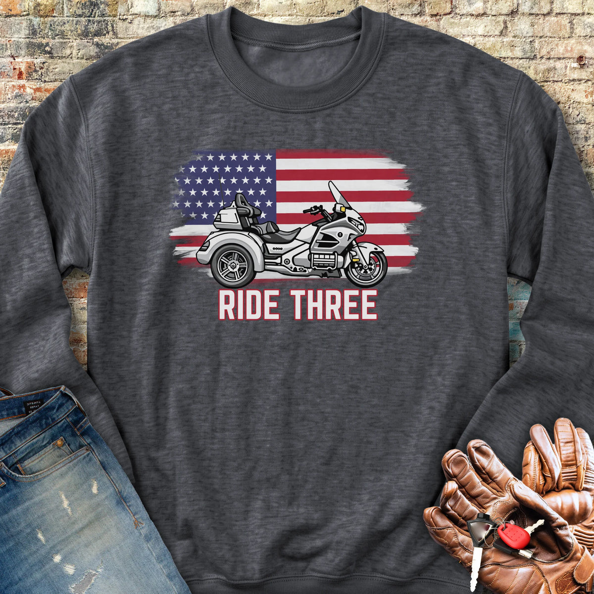 Ride Three Sweatshirt - Dark Heather