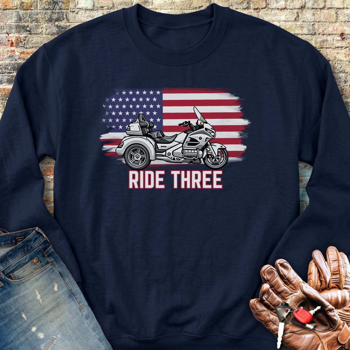 Ride Three Sweatshirt - Navy