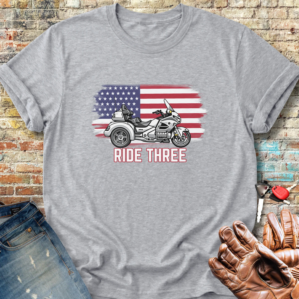 Ride Three Classic T-Shirt - Sport Grey