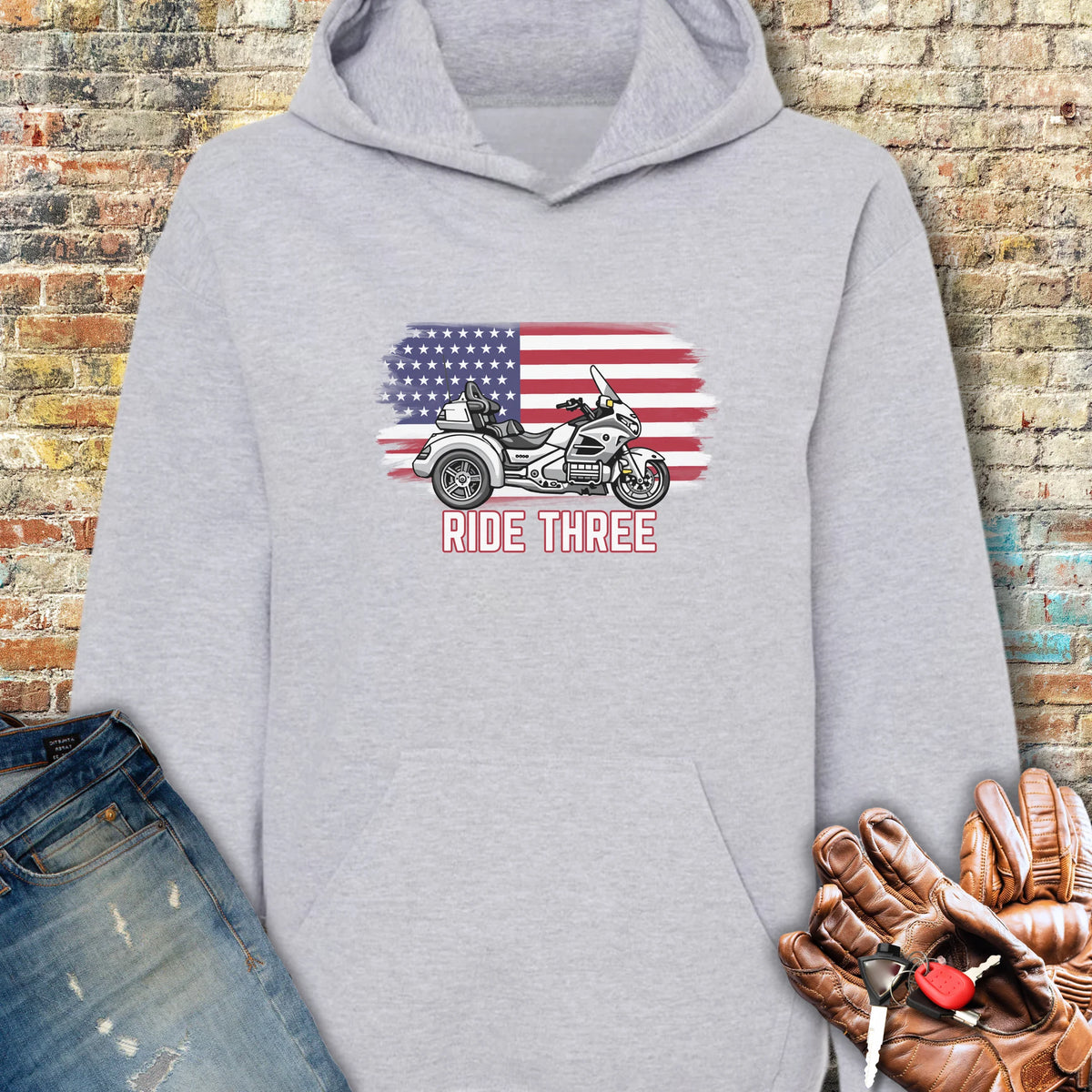 Ride Three Hoodie - Sport Grey