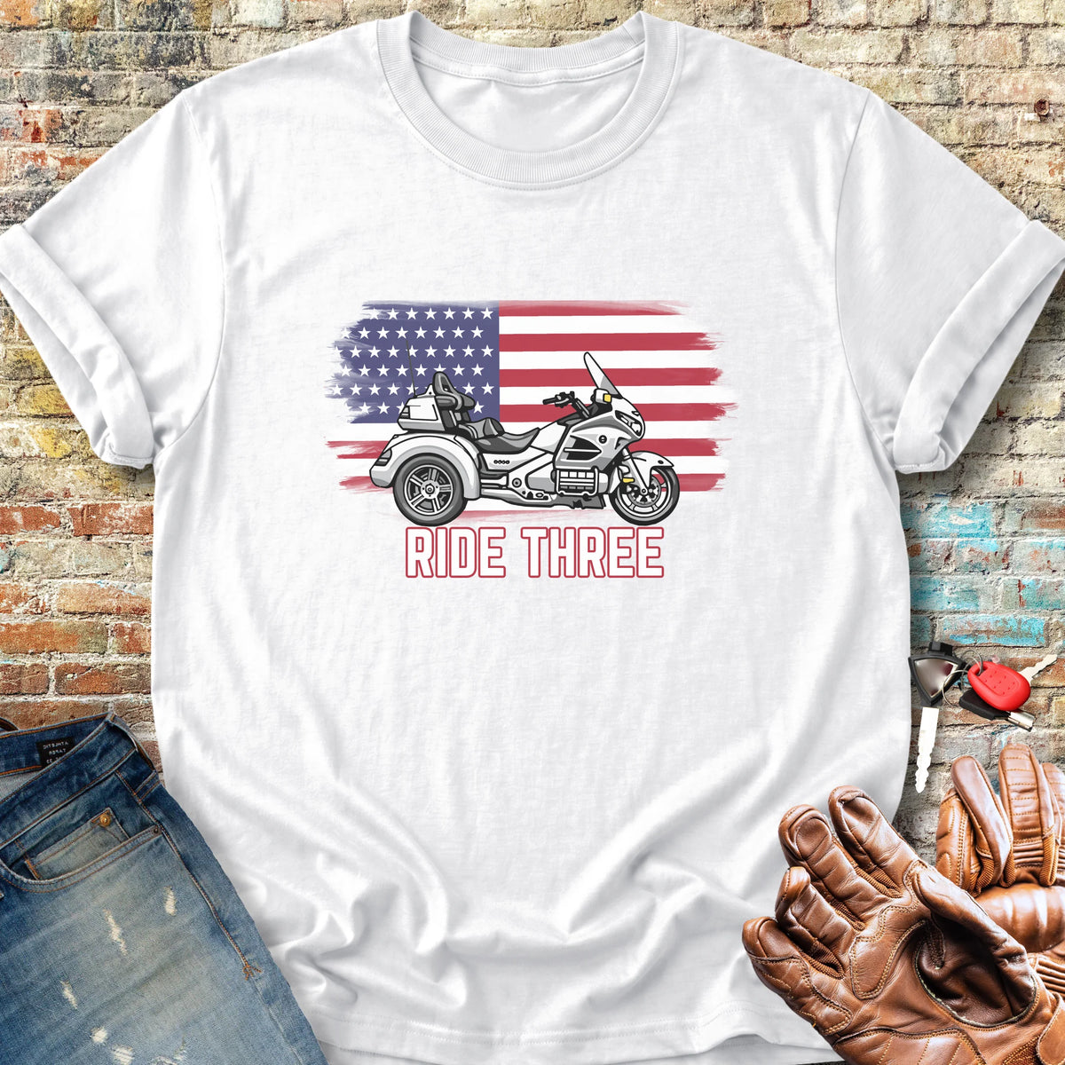 Ride Three Classic T-Shirt - White