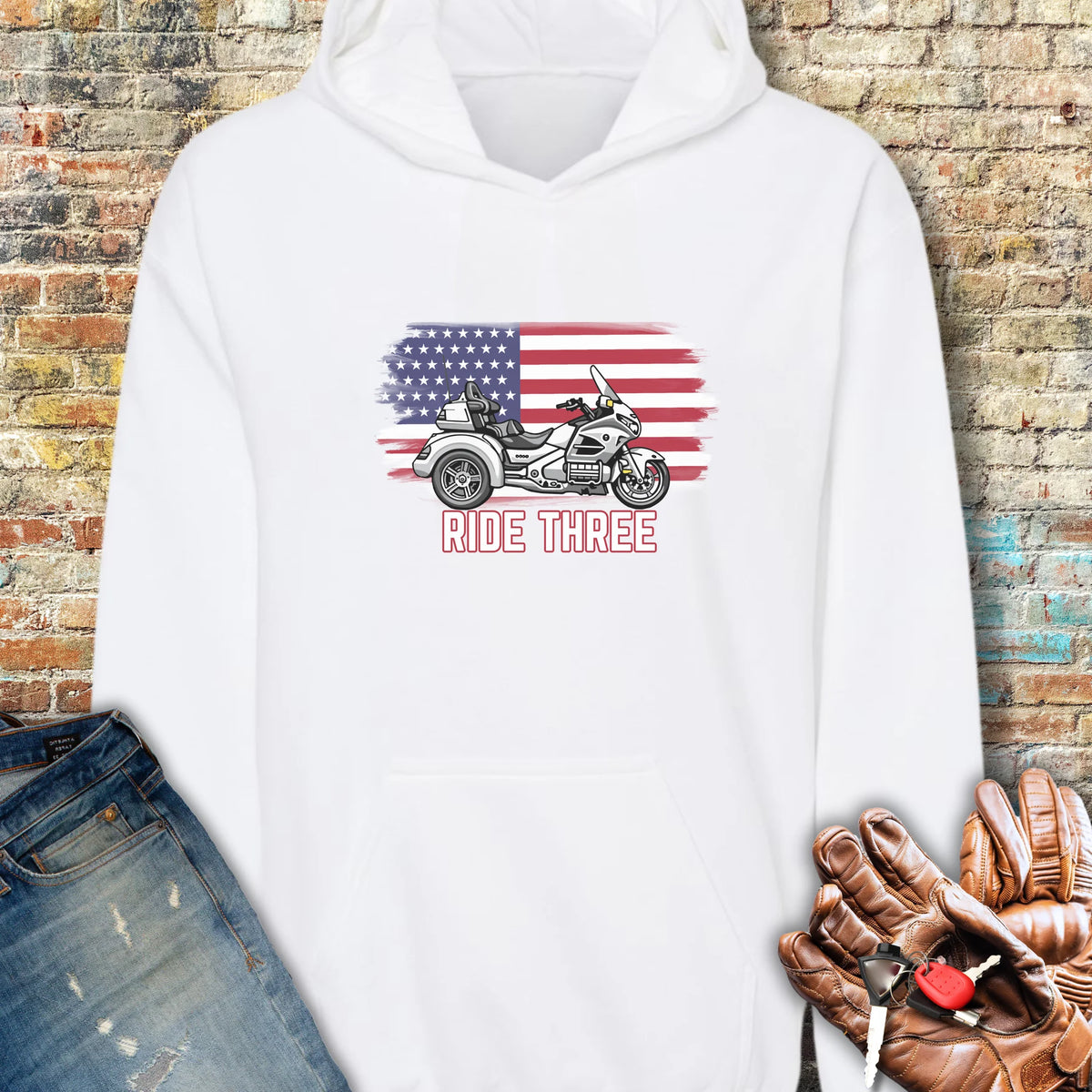 Ride Three Hoodie - White