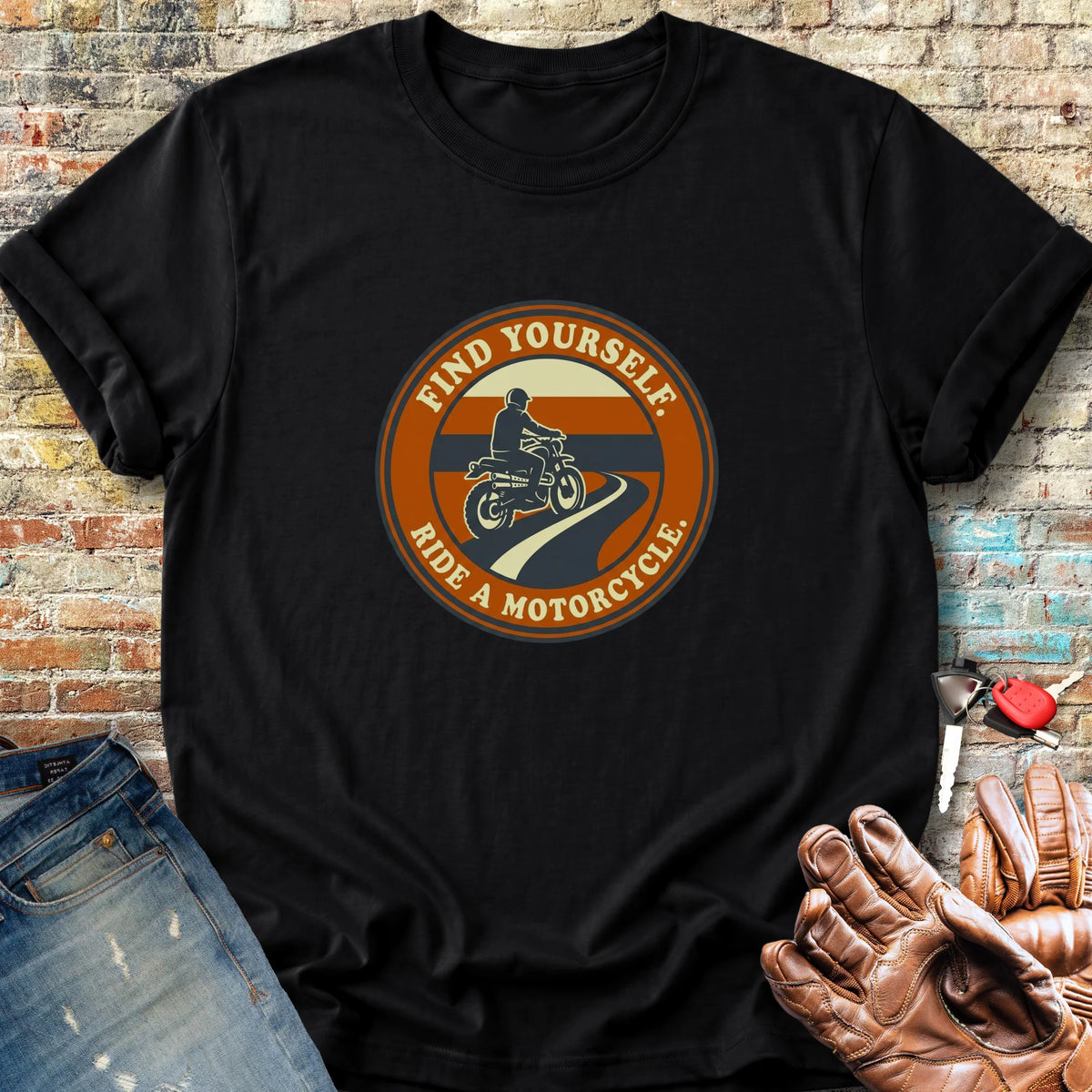 Ride a Motorcycle Classic T-Shirt - Black