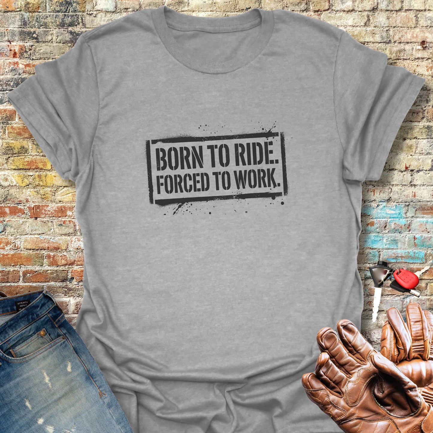 Ride or Work T-Shirt - Sport Grey