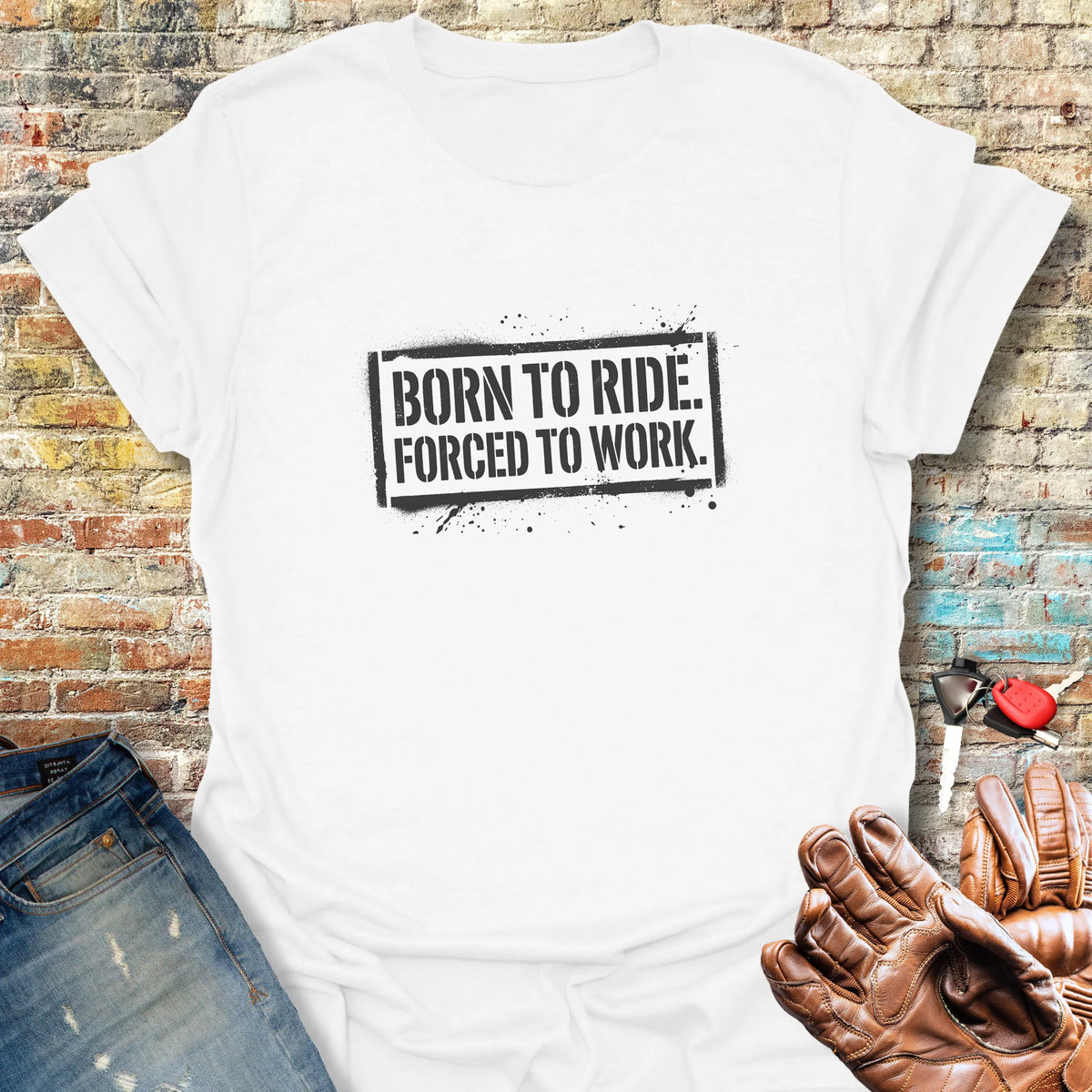 Ride or Work - White