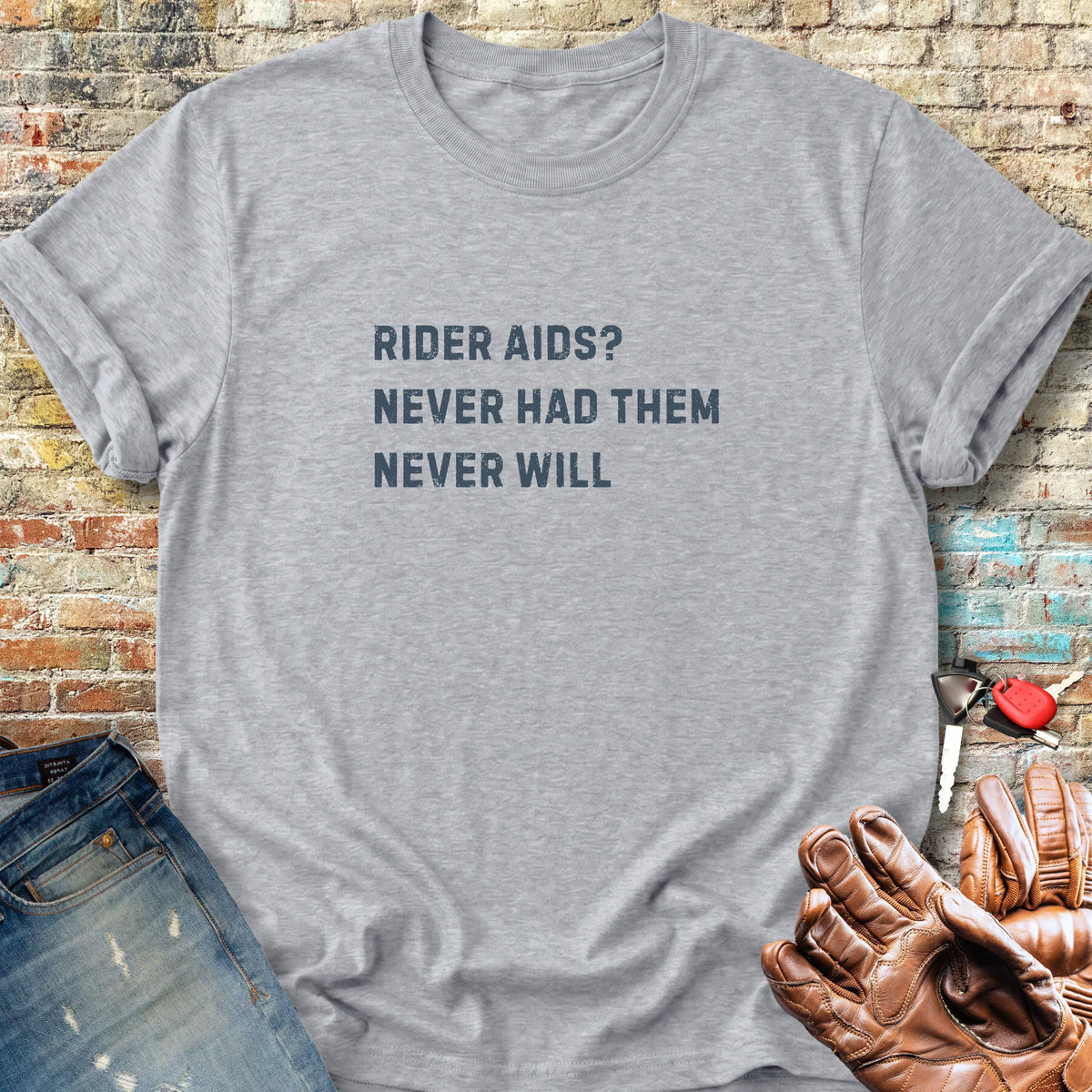 Rider Aids Classic T-Shirt - Sport Grey