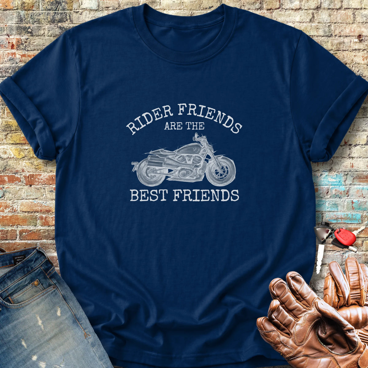 Rider Friends Classic T-Shirt - Navy