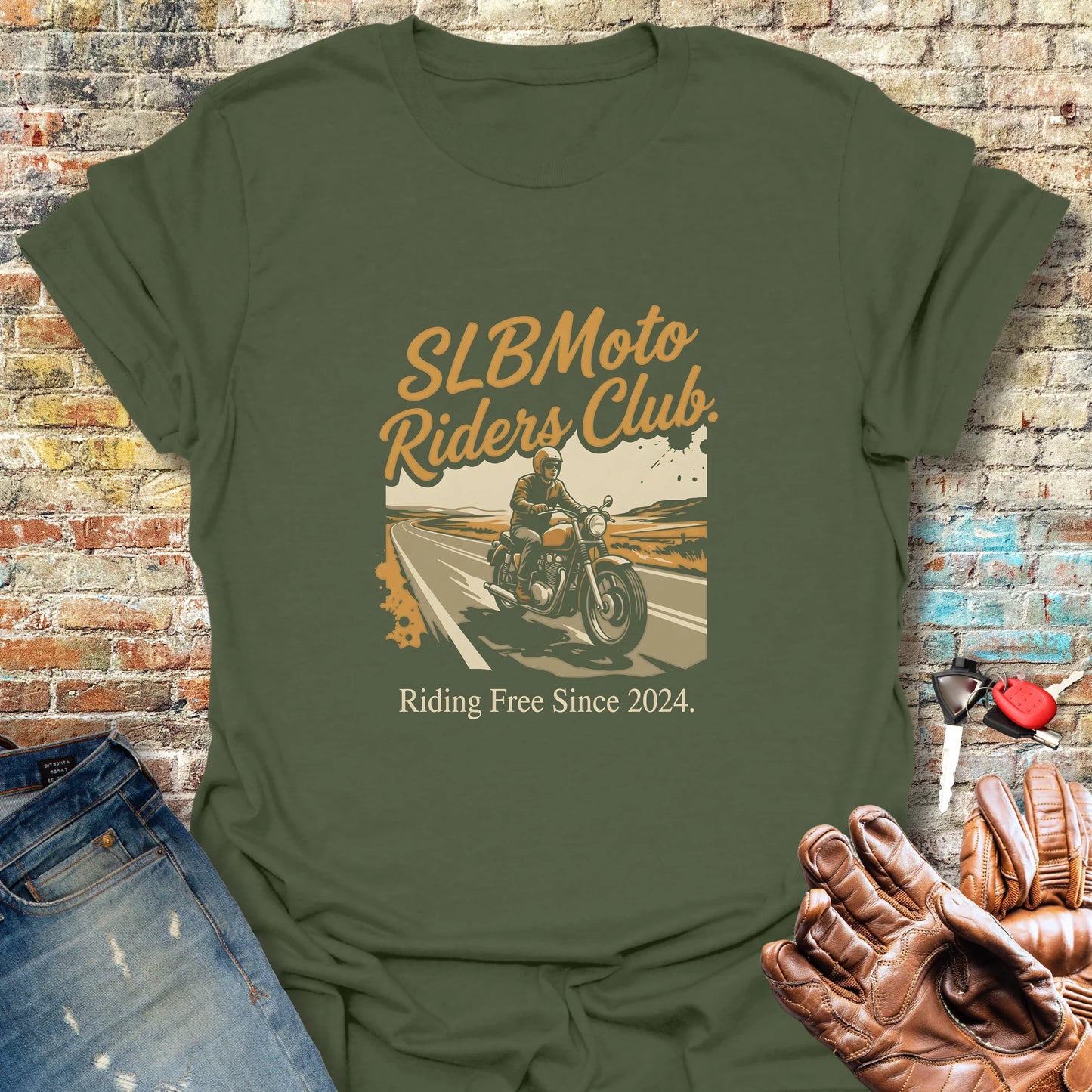 Riders Club T-Shirt - Military Green