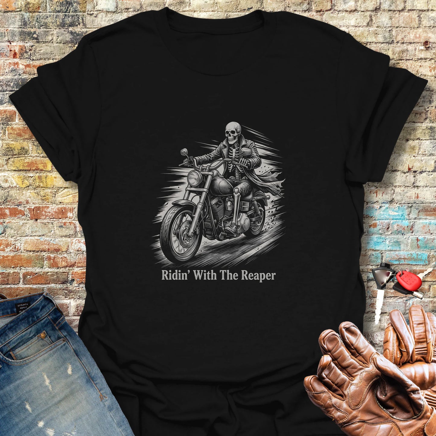 Ridin' With The Reaper T-Shirt - Black