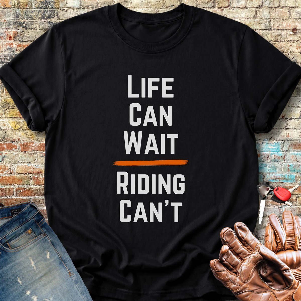 Riding Can't Classic T-Shirt - Black